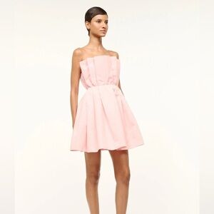 STAUD Cordelia Dress in Powder Pink NWT